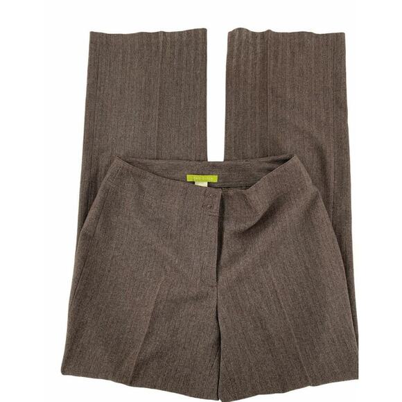 Sigrid Olsen Pants Women Sz 6 Modernist Metallic Dressed Career Chinos Trousers - Picture 5 of 7